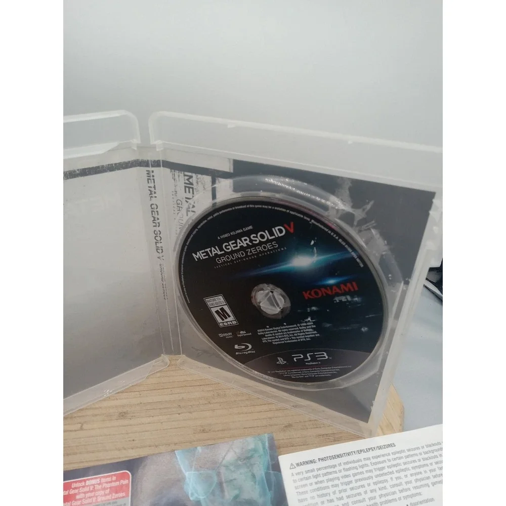 METAL GEAR SOLID V: GROUND ZEROES Playstation 3 PS3 Tested Wear On Case